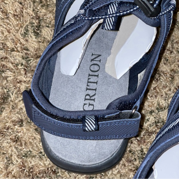 Grition Hiking Closed Toe Sandals Mens Size 9 EU 42 Blue Gray Outdoor Shoes New